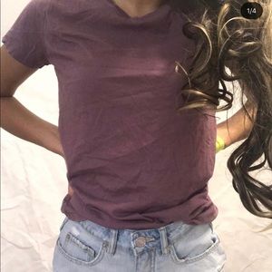 Purple, Gap shirt. Can style in many ways!